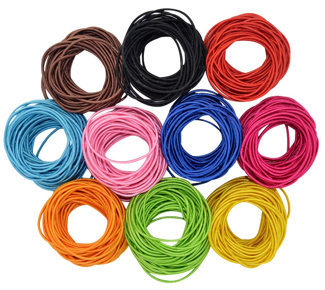 HOLLIHI 100 Pieces Boutique Baby Girls Hair Ties Ponytail Holders - Stretchy Elastic Hair Ropes Rubber Bands Styling Accessories for Toddlers Kids Teens 10 Colors x 10