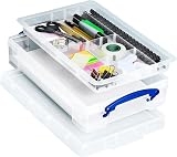 Really Useful Box 4 Litre Clear Plastic Storage Storage Box view 8