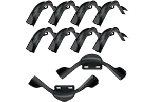 10-Pack GUOFIS PEX Bend Support with Mounting Plate,1/2" Plastic 90-Degree Pipe Holder(PPSU1807023)