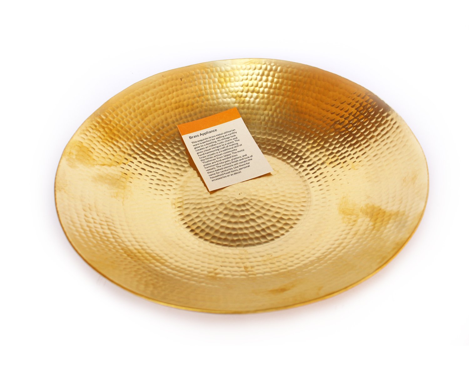 De Kulture Works™ Brass Fruit Platter Hand Made 10' D (Inches) (Gold)