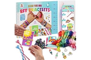 DOODLE HOG Friendship Bracelet Making Kit for Girls and Boys with Alphabet Beads, Floss, String & Charms | Arts and Crafts Gifts for Kids Ages 8-12 | Beads for Jewelry Making Kit | Friendship Bracelet Kit