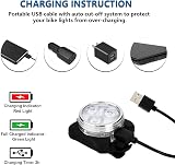 Balhvit Bike Light Set USB Rechargeable Front and Rear LED 650mAh view 3
