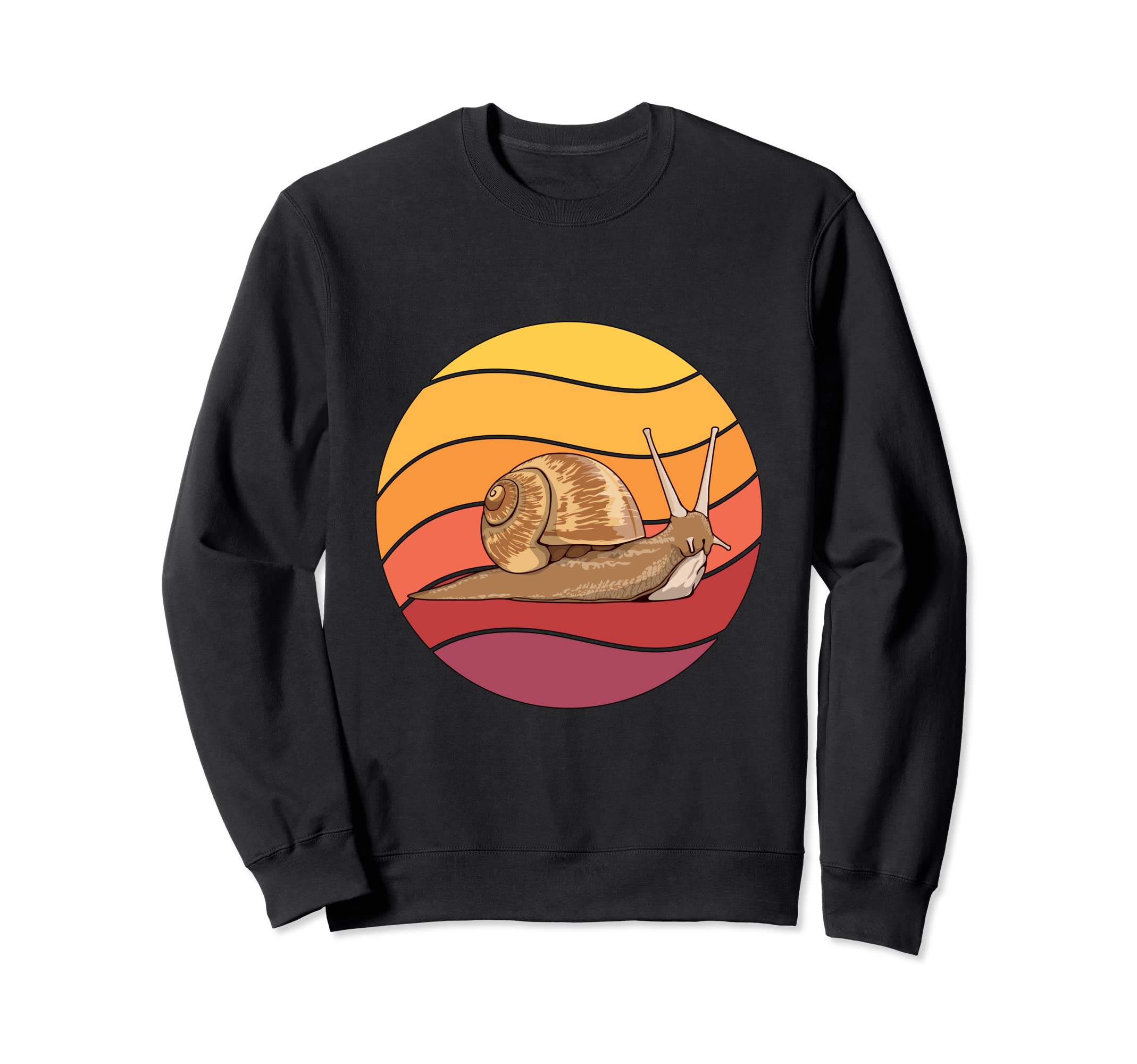 Snail Retro Sunset Slug Snails Sweatshirt