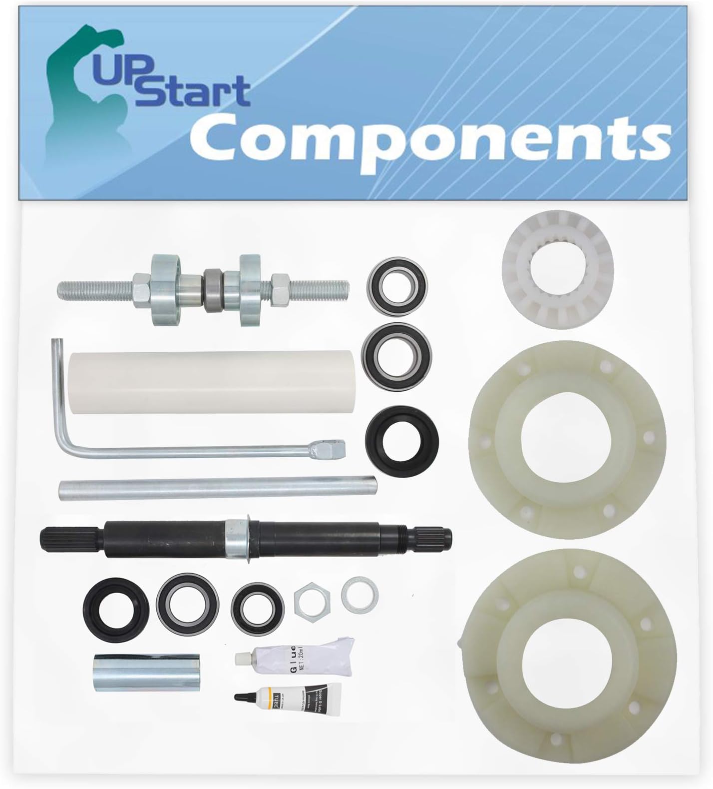 W10447783 Washer Tub Bearing Installation Tool & 280145 Hub Kit & W10435302 Tub Seal and Bearing Kit Replacement for Maytag MVWB850YW1 - Compatible with W10447783, W10820039 & W10435302
