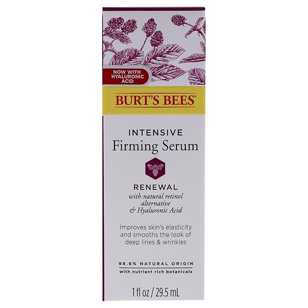 BURT’S BEES RENEWAL INTENSIVE FIRMING SERUM WITH BAKUCHIOL NATURAL RETINOL ALTERNATIVE – 1 OUNCE (PACKAGING MAY VARY)