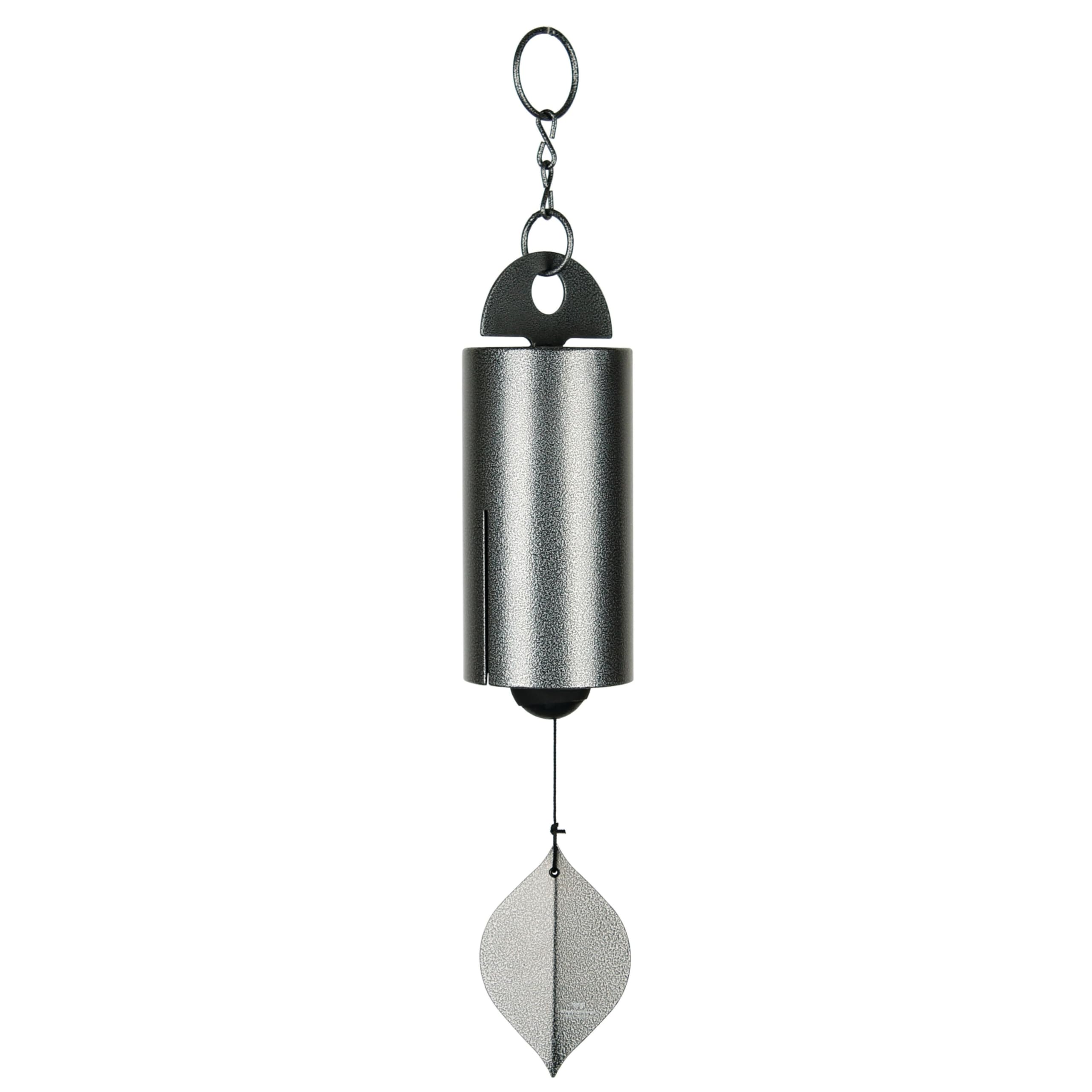 Woodstock Chimes Heroic Windbell Wind Chime for Outside 24" Medium Grey,Deep Tone Sound, Outdoor Decor for Patio, Porch, Garden HWMAS Image
