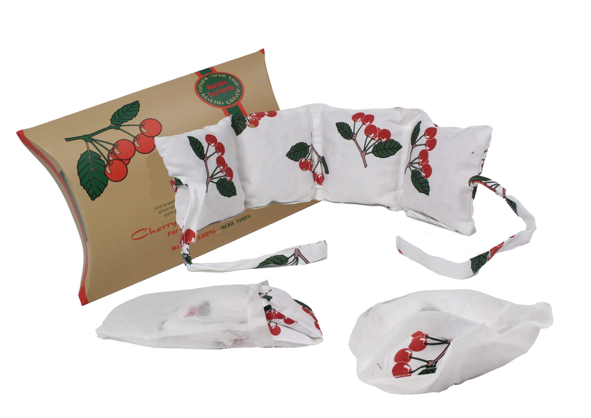 TOPMED ETS Organic Cherry Stone Pillow: Hot or Cold Therapy for Therapeutic Neck and Shoulder Pain Relief