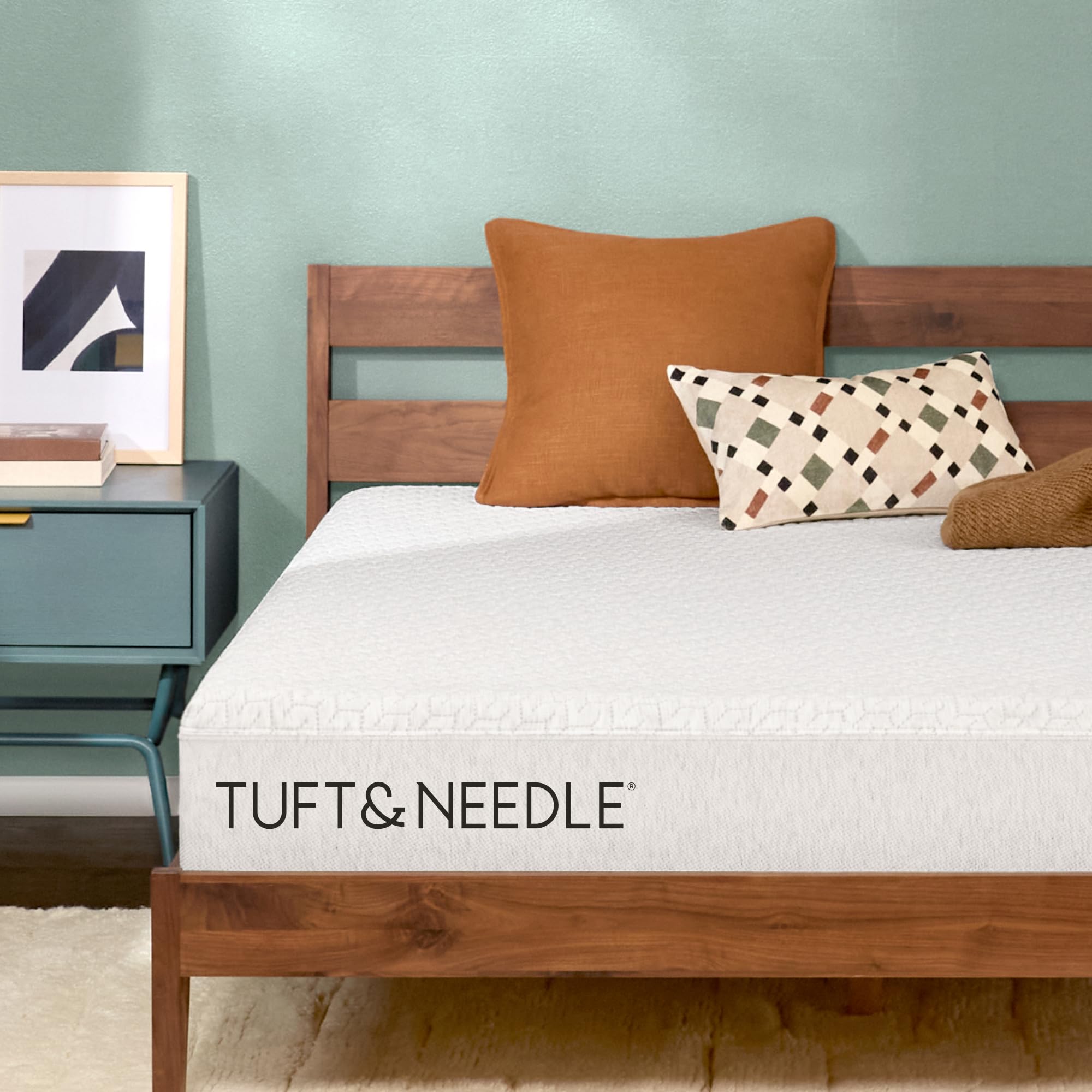 Photo 1 of Tuft & Needle Original Medium Queen Size Adaptive Foam Mattress in a Box, Cooling Gel, Pressure Relief, Supportive, 100 Night Trial, Fiberglass Free, CertiPUR-US, 10-Year Limited Warranty