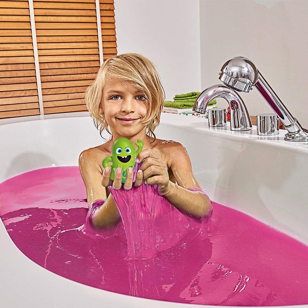ZIMPLI, Eco Glitter Slime Baff Pink, 1 Bath or 4 Play Uses, Magically turns water into gooey, glittery slime - Image 4