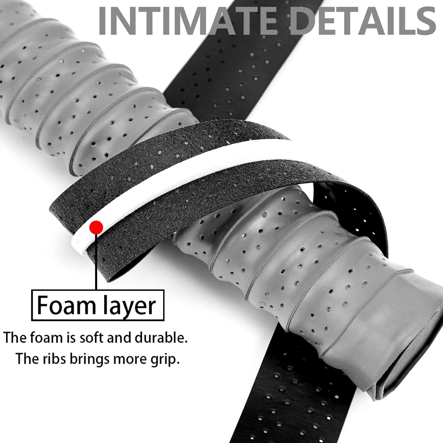 FFNIU Tennis Racket Grip Tape, Anti Slip Absorbent Overgrip for Tennis Badminton Pickleball Racquet, 6 Piece in 6 Colors : Sports & Outdoors