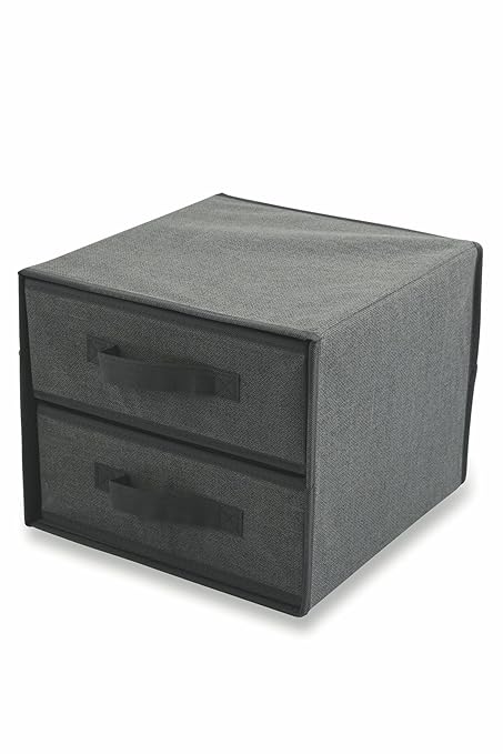 Galileo Casa Organizer 2 Drawers Organizer Tnt Grey 31 X 25 X