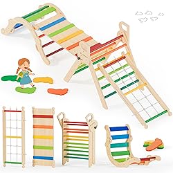 BlueWood 10-in-1 Pikler Triangle Set, Toddler