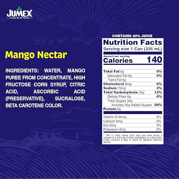 JUMEX MANGO NECTAR – MANGO JUICE NECTAR MADE WITH FRESH FRUIT PUREE – TROPICAL FRUIT JUICE CONCENTRATE FOR SMOOTHIE MIX, COCKTAIL MIXERS & KIDS DRINKS & BEVERAGES – 11.3OZ, 12 PACK CANNED DRINKS
