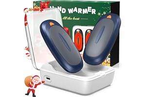 INNOPOWER 3-in-1 Electric Hand Warmers Rechargeable 2 Pack,14000mAh Portable Dual-Sided Handwarmer with Charging Case, 3 Levels Fast Heating Pocket Warmers,Gifts for Men,Women,Raynauds,Hunting Gear