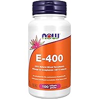 NOW Supplements, Vitamin E-400 IU Mixed Tocopherols, Antioxidant Protection* Softgels, 100 Count
