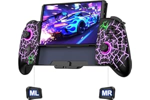 LIFUFUTEE Switch Controllers, Wireless Switch Pro Controller Replacement for Nintendo Switch Controller/OLED, Hall Effect One-Piece Joypad Controller with Programmable/Dual Vibration/TURBO/Wakeup