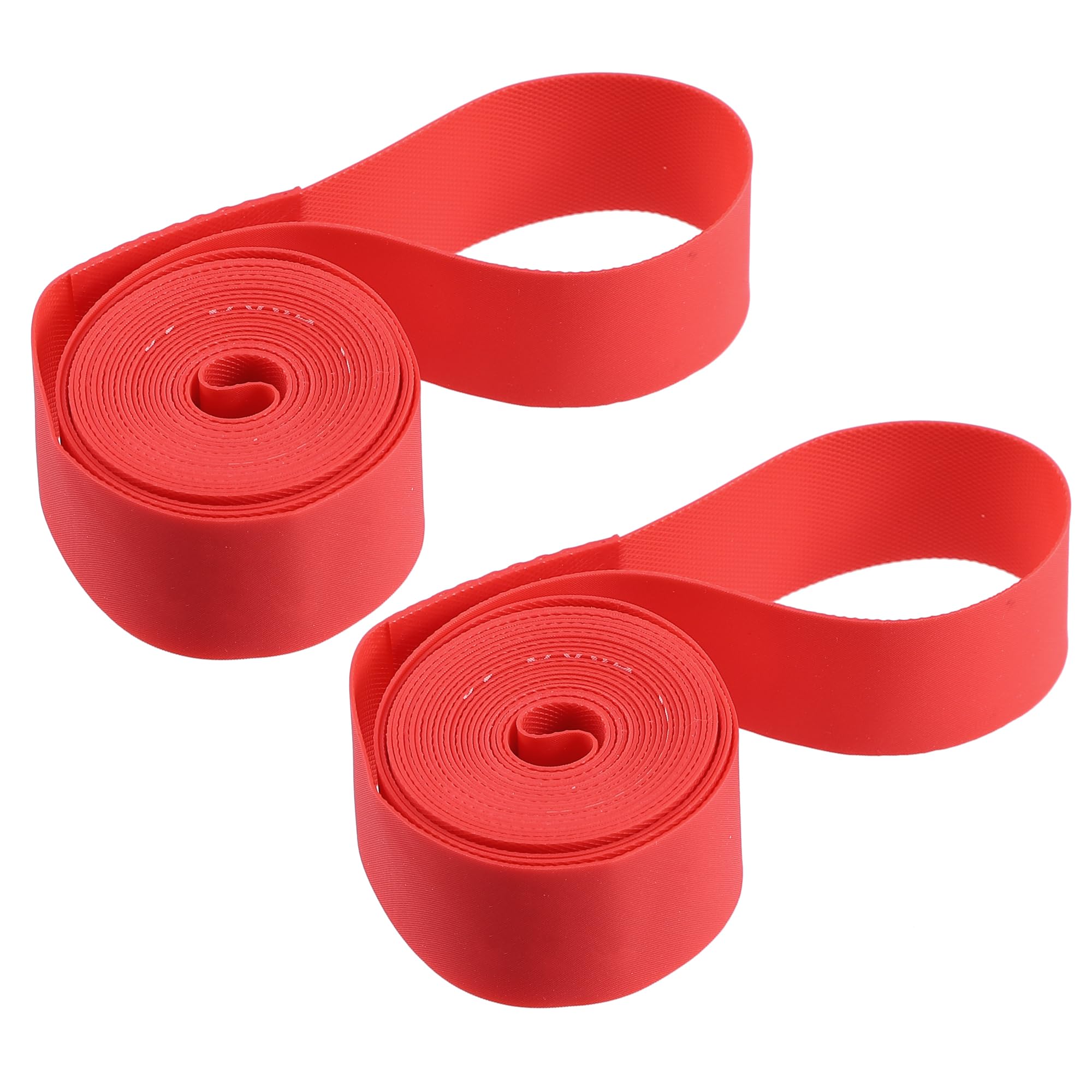 X AUTOHAUX 26" Bike Wheel Rim Strip Rim Tape Liner Inner Tube Band PVC Red Pair