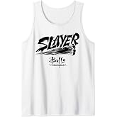 Buffy The Vampire Slayer Slayer Stake Big Chest Text Logo Tank Top