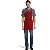 Uncommon Threads Unisex Adjustable No Pocket Restaurant Bib Apron