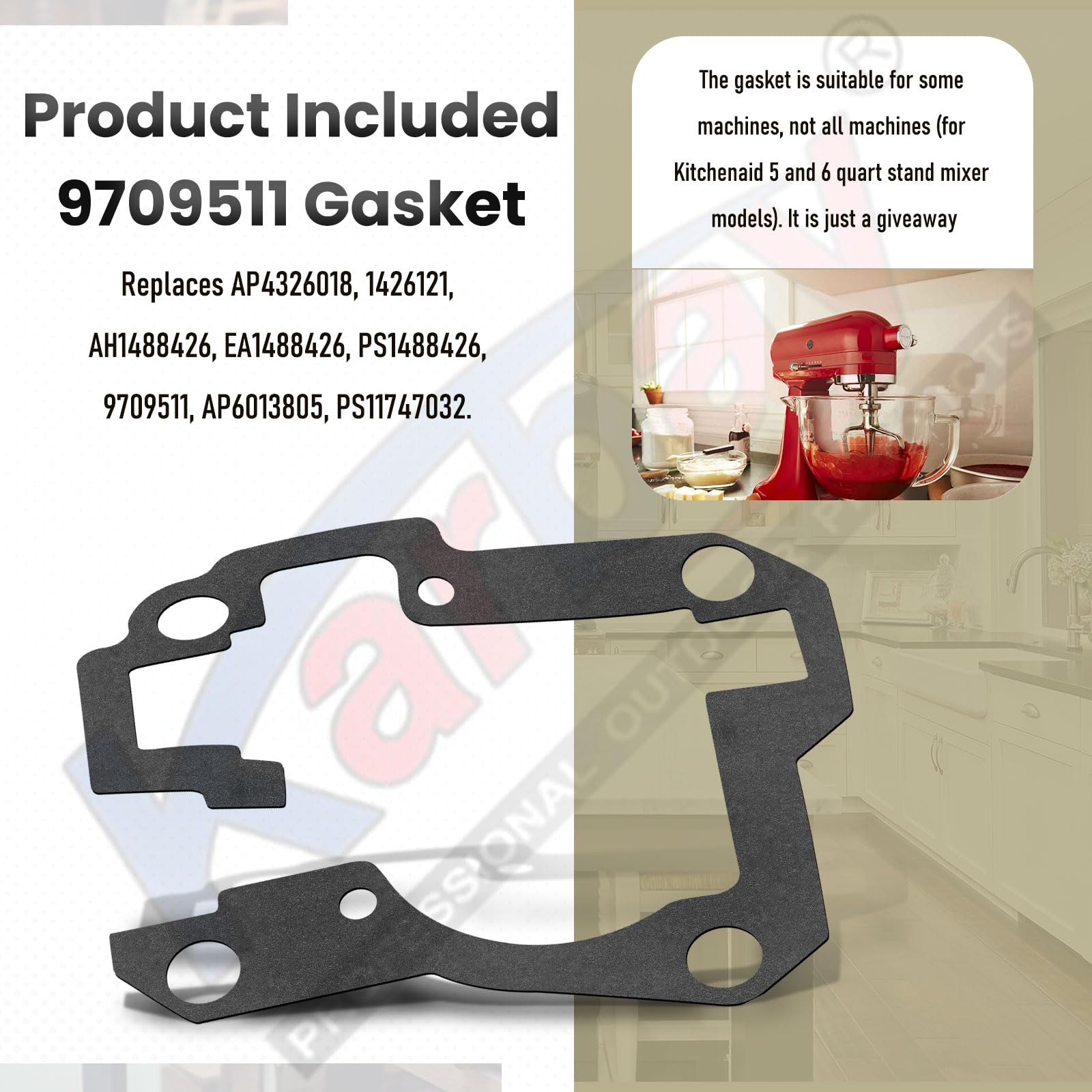 4 Oz Food Grade Grease for Kitchen Aid Stand Mixer, Widely Used in Most Kitchen Mixers, Food Safe Lubricant, Reduce The Wear of Mixer Gear Parts, Contain 9709511 4162324 Gasket and Spatula