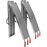 Loading Ramps - Set of Two 77-Inch Folding Ramps for ATVs, Motorcycles, Mowers, Carts, and More - 2200lb Combined Capacity Car Ramp Set by Stalwart