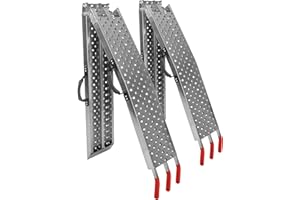 Loading Ramps - Set of Two 77-Inch Folding Ramps for ATVs, Motorcycles, Mowers, Carts, and More - 2200lb Combined Capacity Car Ramp Set by Stalwart