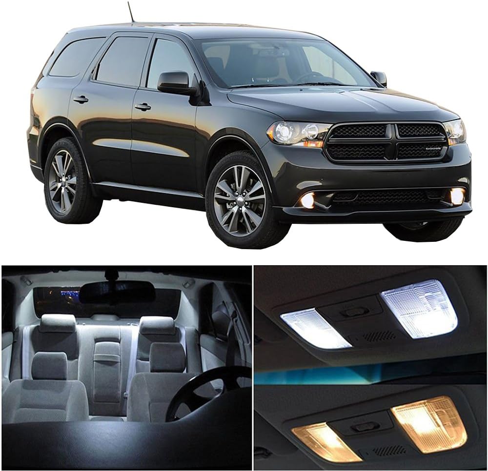 Frontl 578 Festoon LED Bulb 42 mm,8-5050-SMD Chipset,White Super Bright Accessories Replacement Package Kit Fits for 2011-2017 Dodge Durango, Pack of 10