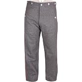 warreplica WWI Imperial German Soldier Uniform Model 1907/10 Field-Grey Wool Piped Trousers - Reproduction