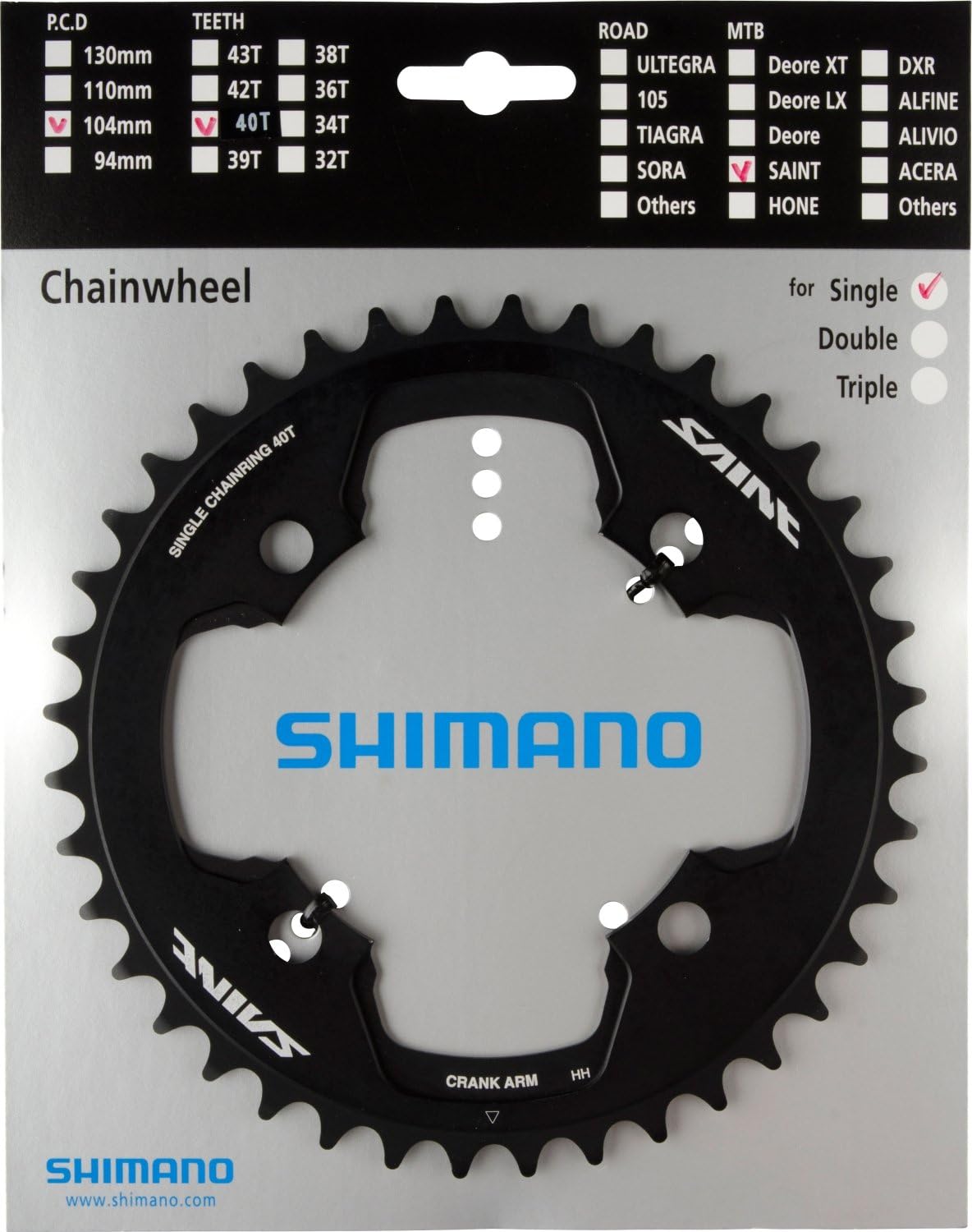 shimano saint chainring