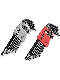 TEKTON Long Arm Ball End Hex Key Wrench Set, Inch/Metric, 26-Piece | 25282