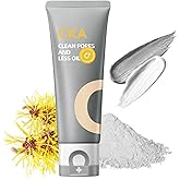 CKA Amazonian White Clay Facial Cleanser for Oily Skin - Deep Pore Detox & Blackhead Remover Face Wash with Witch Hazel & Vitamin B5 - Daily Foaming Face Wash for Oily Control/Sensitive Skin