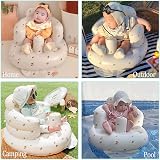 AirSwim Inflatable Baby Seat - Chair for 3 Months+, Built-in Pump, Orange view 3