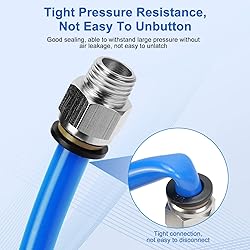 CNAODUN 10 Pcs Push-to-Connect Fittings 3/8 Inch