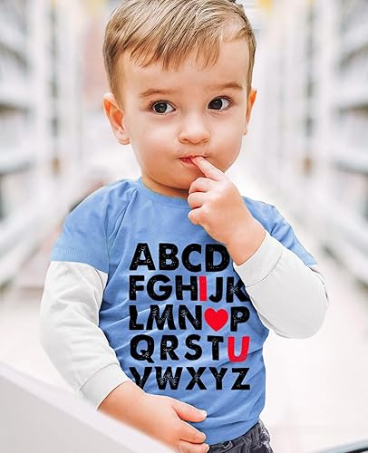 Valentines Outfit Baby Boy Clothes 3t ABC I Love You Girls Boys