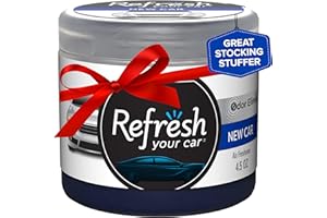 Refresh Your Car Can/Hidden Air Freshener, Stocking Stuffers, (New Car Scent, 1 Pack)