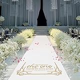 HEALON White Wedding Aisle Runner Aisle Runner for