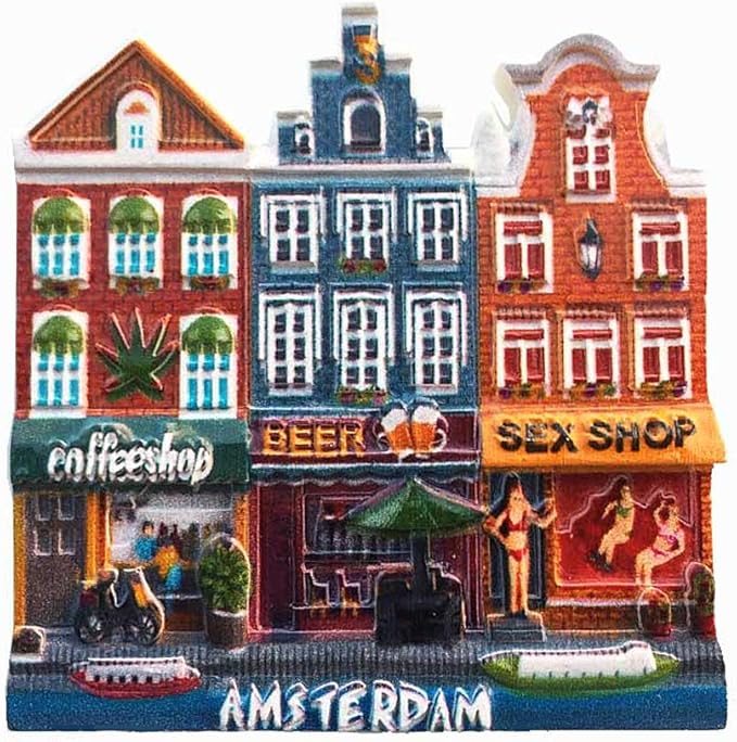 Amsterdam Holland 3D Fridge Souvenir Gift Collection Home