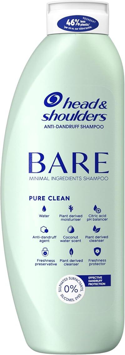 Head & Shoulders BARE Pure Clean Anti-Dandruff Shampoo 400ml