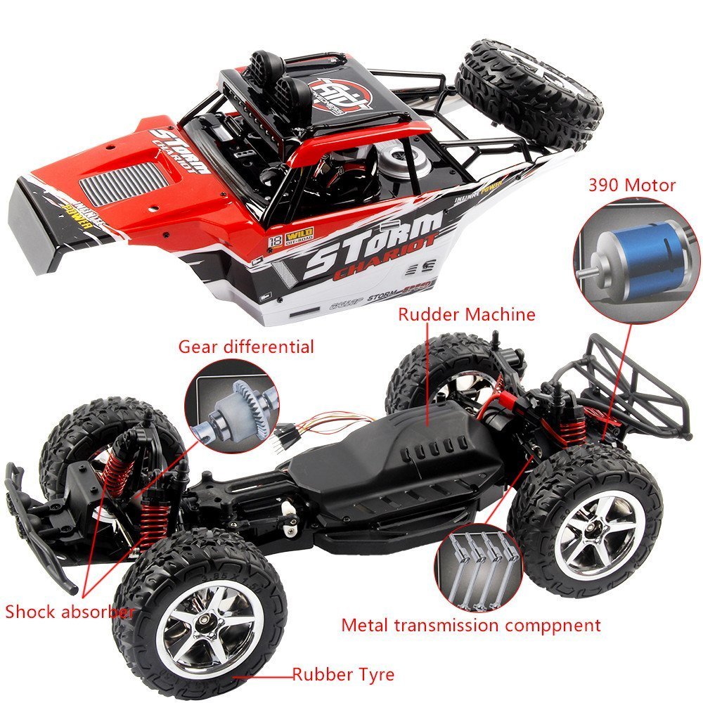 storm chariot rc car parts