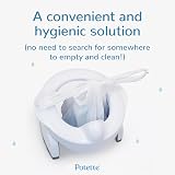 Potette Plus 2-in-1 Folding Travel Potty & Toilet Trainer Seat White/Blue view 7
