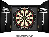 WINMAU Man Cave Deluxe Dartboard Cabinet Set Veneer-Effect Wood view 3
