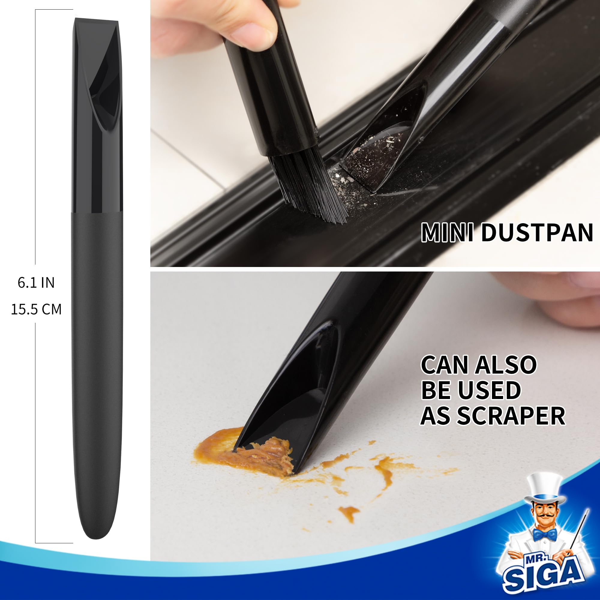 MR.SIGA Grout Brush Set Cleaning Brush for Deep Cleaning for Household, Bathroom, Kitchen, Tiles, Window Frames