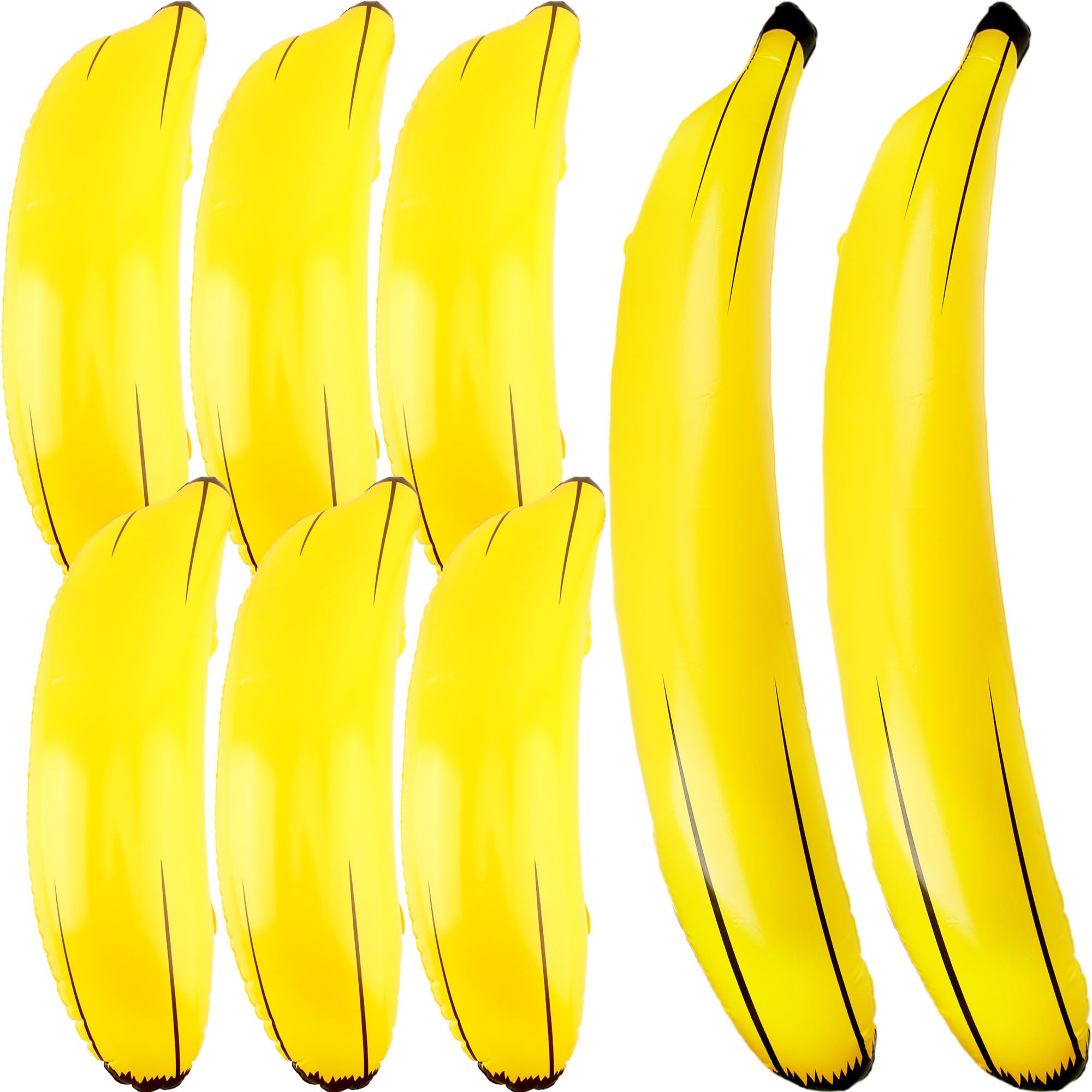 8 Pcs Giant Blow Up Banana Balloons Toys Inflatable Bananas Props Include 6 Pcs 26 Inch Bananas 2 Pcs 70 Inch Bananas for Adult Summer Water Games Bachelorette Party