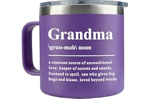 WECACYD Mothers Day Gifts for Grandma - 14oz Grandma Coffee Mug - Mothers Day For Grandma, Grammy, Nana, Mimi, Gigi - Grandma Mothers Day Gifts - Grandma Mothers Day Gifts From Granddaughter, Grandson