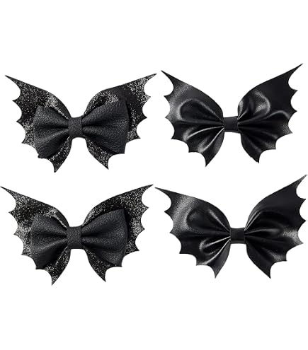 Halloween Bat Hair Clips Set 20 Pcs Black Alligator Clips Hair Accessories Amazon.com : Black Devil Wings Hair Clip Bat Wing Hair  main image 2