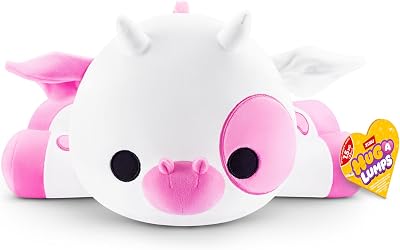 Hug-A-Lumps Cow Medium Clover by ZURU Weighted Plush Cuddly Squishy