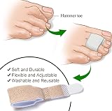 Welnove 6Pcs Hammer Toe Straightener Cushioned Toe Wraps view 4