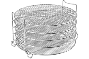 Dehydrator Rack For Ninja Foodi Accessories, Pressure Cooker and Air Fryer 6.5 Quart & 8 Quart - Stainless Steel Cooker Rack 
