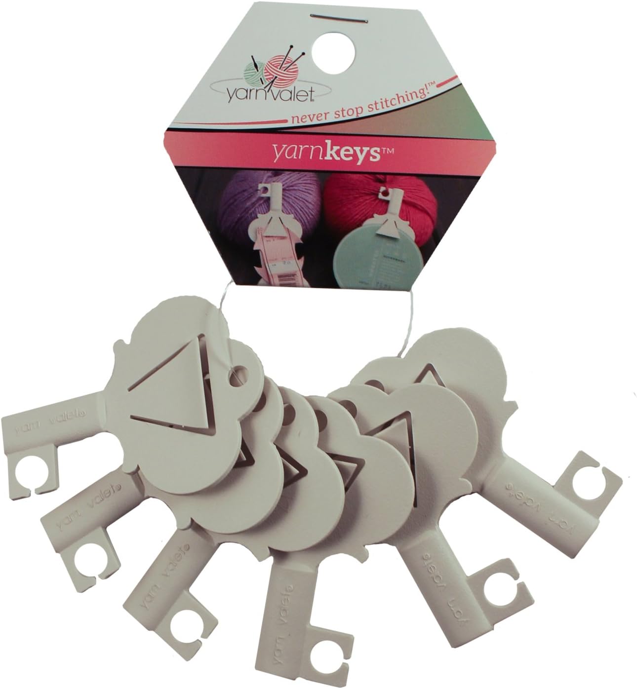 Yarn Keys by Yarn Valet – Yarn Label Holder, 6 pieces