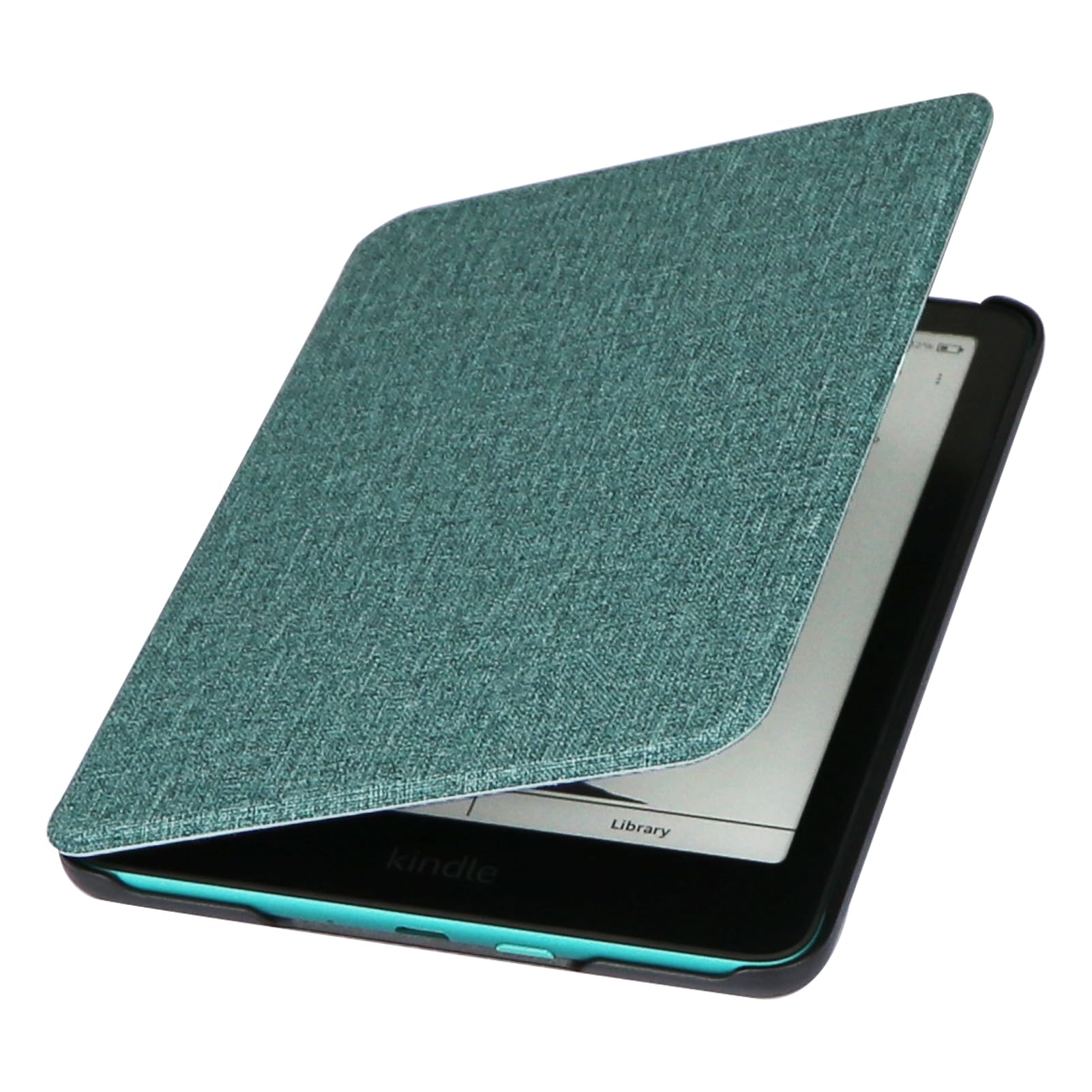 ZhaoCo Case for 7" Kindle Paperwhite 2024, Slim PU Leather Smart Protective Cover - Green